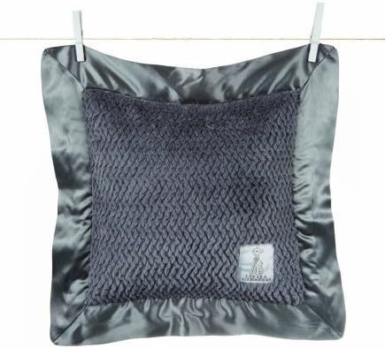 Little Giraffe Luxe Twist Baby Pillow, 14" x 14" - Charcoal