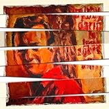 IMAGE OF Limited Edition Artwork, Theme: Sport & Entertainment, Oil on Canvas, Custom Order: Completely Handpainted Painting from Motif #GP327, Free to Choose Realistic or Impressionistic Style, Stripes size: No Stripes At All Or Choose S/M/L/XL/XXL, Unframed, Canvas Size 15