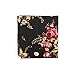 Stylefad Men's Floral Skinny Neck ties and Bowtie Pocket Square 3pcs Set for Gifts Black