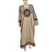 Embroidered Tunic Long Sleeve Cotton Caftan Size 2XL