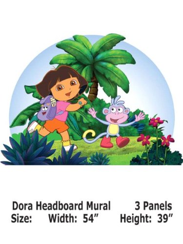 Wallpaper Brewster Nick Kids Dora headboard mural 14771171