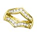 Jewelry : 14K Yellow Gold 1 ct. Diamond Ring Guard