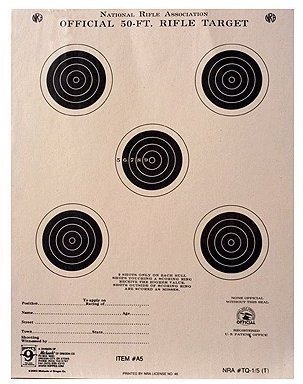Hoppes Official Competition Target, 7X9-Inch Tag