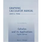 Graphing Calculator Manual for Calculus and Its Applications by  Marvin L. Bittinger