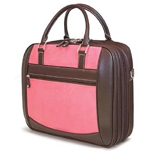 Pink Suede ScanFast Element Airline Checkpoint Friendly Laptop Briefcase
