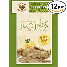 Good Health Humbles™ Baked Hummus™ Chips Olive Oil Lemon & Feta, 3.5 Ounce Bags (Pack of 12)