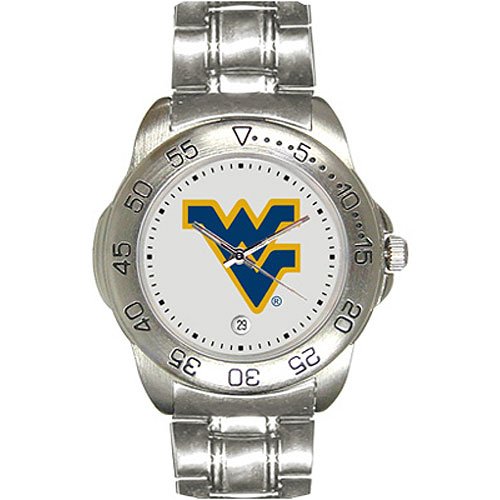West Virginia Mountaineers Gameday Sport Men's Watch with a Metal Band