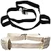2 Looped Handles 60 inches Physical Therapy Gait Belt and Metal Buckle Beige Color