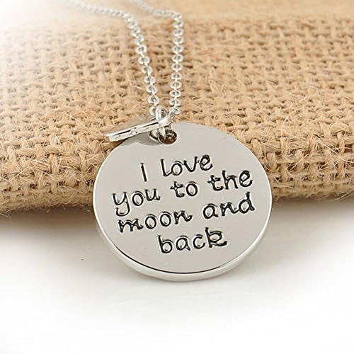 Family Members English Proverbs Love Letter Necklace Simple Pendant Lover Gift Lf1
