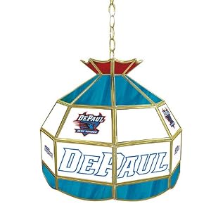 Trademark DePaul University stained glass Tiffany lamp - 16-inch