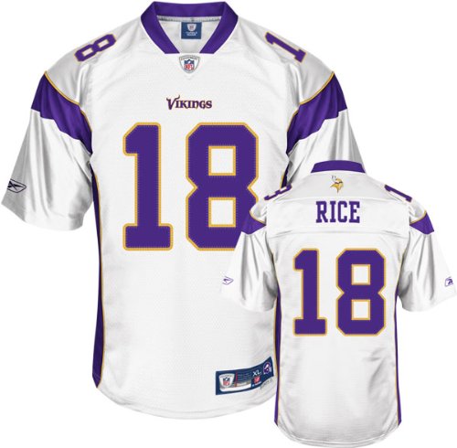 Sidney Rice White Reebok NFL Premier Minnesota Vikings Jersey - X-Large
