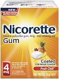 Nicorette 4 mg Gum, Fruit Chill, 160 Count