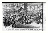 Historic Print (S): The departure of Col. Ellsworth's Zouaves from New York, escorted by the fire department
