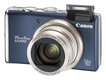 Canon PowerShot SX200 Digital Camera - Blue (12.1 MP, 12x Optical Zoom 3.0-inch LCD)