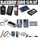 Blackberry OEM: Charging Pod Black Skin CS-2 Battery Data Cable Motorola MicroUSB Adapter Travel Charger Swivel Leather Holster Mini USB Car Charger. Also screen protector DB Roth Microfiber Cloth Vinyl Pocket Case Battery Cover Door Trackball Replacement w/opening Tool Red Snap On Hard Plastic Case Cover for 8300 8310 8320 and 8330 Curve Devices
