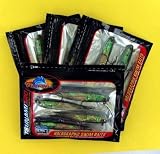 Tsunami 5" Split-tail Minnow Lure Black Back 4-pks of 4
