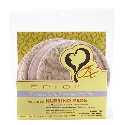 Epibi Nursing Pads: Washable Nude Lace)