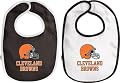 Cleveland Browns Newborn 6-9 mos. 2-Pc Team Bib Set