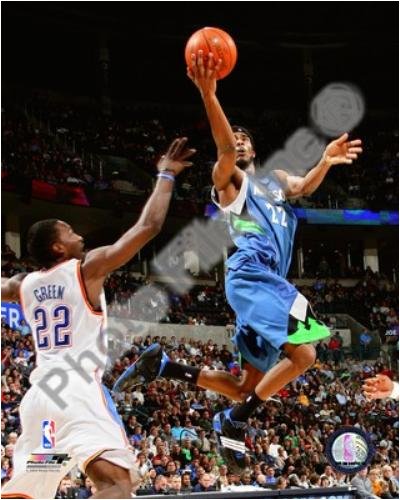 Corey Brewer 2008-09 Action by Unknown Framed with Silver Decor Wood Frame 1.25 inch width, 3/4 inch depth