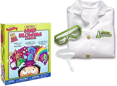 Scientific Explorer My First Mind Blowing Science Kit with Primary Science Lab Gear and Magnifying Glass Gift Bundle