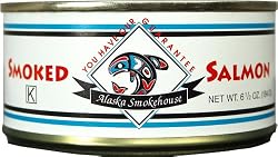 Alaska Smokehouse Smoked Salmon, 6.5-Ounce Cans (Pack of 4)
