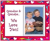 "Grandma & Grandpa, We Love You! - Picture Frame Gift"