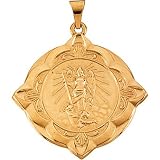 14K Yellow Gold St. Raphael Medal - 31.00mm