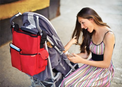 Imagen 3 de Skip Hop DUO-CAN-RED - Bolso para pañales y cambiador, color rojo