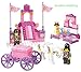 Sluban Building Block Prince Queen Princess Carriage Castle Dream of Pink Girl Toy B0250 137 Pieces Lego Compatible