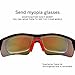 poshei P03 Polarized Sunglasses with 5 Set Lenses for Biking Fishing Driving