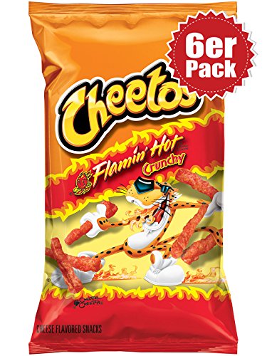 Cheetos Flamin' Hot Cheese Snacks (6x241g) - 6er Pack