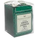 Harrisons & Crosfield Green Tea With Jasmine, Individually Wrapped Tea Bags, 10-Count, .8-Ounce Cube (Pack of 16)