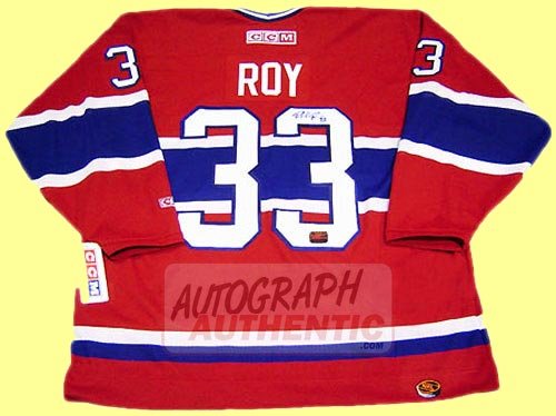 Autographed Patrick Roy Montreal Canadiens Jersey