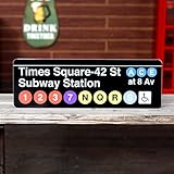 NEW YORK サブウェイサイン（S） 「Times Square 42 St」 SW-2-S ／ニューヨークの地下鉄看板／ストリートサイン／アメリカン雑貨／