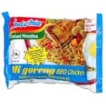 Indomie Instant Fried Noodles BBQ Chicken Flavor for 1 Case (30 Bags)