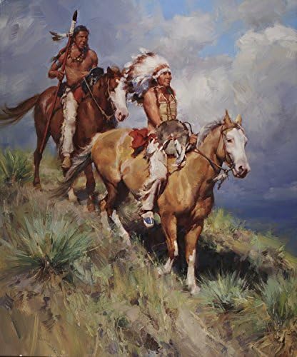 Jason Rich Studios 'Return of Red Cloud' Western Wall Art Giclée Canvas Prints | Plains Indians Series | Award Winning Artist | Member of Cowboy Artists of America (Collector's Edition (30x25))