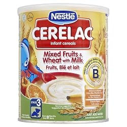 Nestle Cerelac, Mixed Fruits & Wheat with Milk, 14.1 Ounce Cans (Pack of 4)