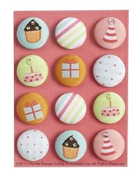 Martha Stewart Crafts Modern Festive Fabric Brads