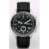 Fossil Men's CH2653 Black Silicone Strap Black Analog Dial Chronograph Watch
