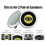Buy 4 MA Audio MAT-83G4PKG Home Theater In Wall Surround Sound Speakers