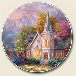 Serenity Church / Chapel Auto Coaster, Single Coaster for Your Car