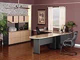 Modular Office Furniture Set 5 - Series A Beech Collection - Bush Office Fu ....