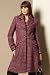 Info/Buy Long Sleeve Flared Tweed Coat