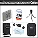 Essential Accessories Bundle Kit For Canon PowerShot ELPH 330 HS, ELPH 100 HS , ELPH 300 HS ELPH 310 HS 12 MP Digital Camera Includes Extended (900 maH) Replacement Canon NB-4L Battery + AC/DC Travel Charger + Hard Case + LCD Screen Protectors + More