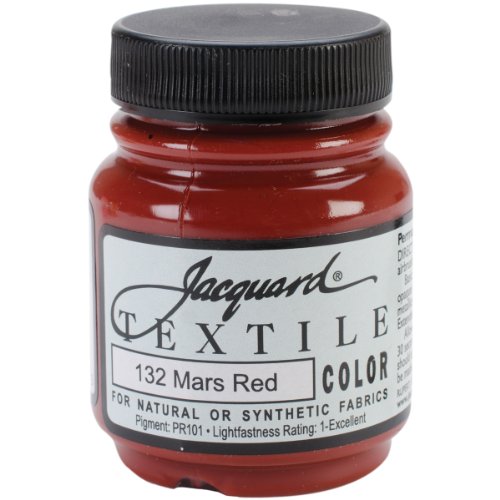 Jacquard Textile Color Fabric Paint 2.25 Ounces-Mars Red