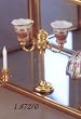 Reutter Porcelain Dollhouse Miniature 2 Arm Lamp