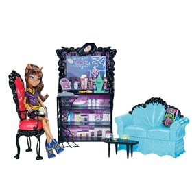 Monster High Coffin Bean and Clawdeen Wolf Doll Playset: Toys &amp; Games