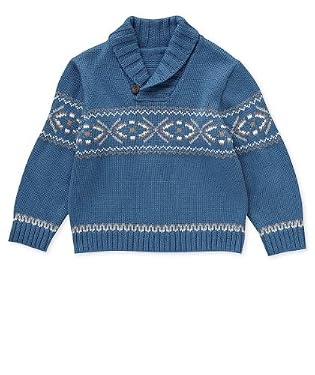 Blue Fairisle Knit Jumper 