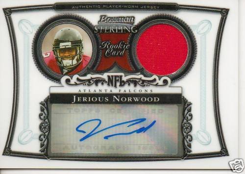 2006 Bowman Sterling Authentic Jerious Norwood Rookie Autograph Card