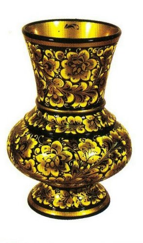 Best Cheap Russian Authentic Hand painted KHOKHLOMA Khohloma Wooden Decorative Vase #x.22 x.23 x.24